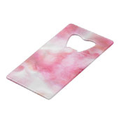 kunstrode avant-garde achtergrondhandverf 2 creditkaart flessenopener (Voorkant Gekanteld)