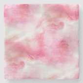 kunstrode avant-garde achtergrondhandverf 2 stenen onderzetter (Voorkant)