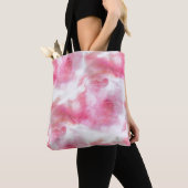 kunstrode avant-garde achtergrondhandverf 2 tote bag (Dichtbij)