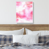 kunstrode avant-garde achtergrondhandverf canvas afdruk (Insitu (Slaapkamer))
