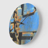 Kunstronde (grote) wandklok (Hoek)