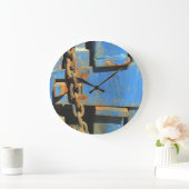 Kunstronde (grote) wandklok (Huis)