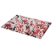 Kunstrood en zwart zonlicht snijplank (Hoek)