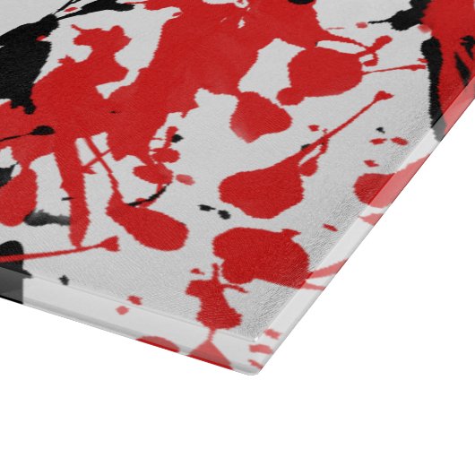 Kunstrood en zwart zonlicht snijplank (Hoek)