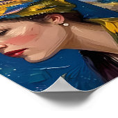 Kunstrooster met meerdere panelen poster (Hoek)