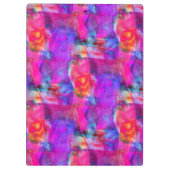 Kunstroze, blauwe, rode textuurachtergrond klembord (Achterkant)