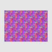 Kunstroze, blauwe, rode textuurachtergrond tissuepapier (Voorkant)