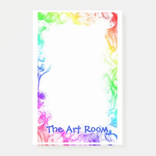 Kunstruimte na de introductie, kunstleraar, groot post-it® notes (Voorkant)