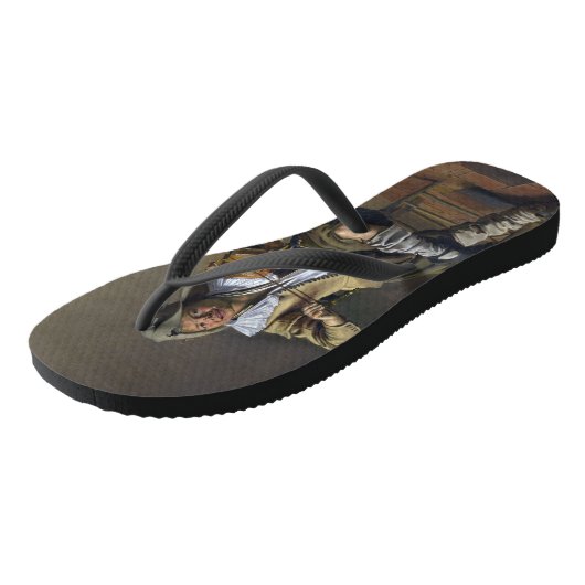 Kunstsandalen van Molenaer "Making Music" Teenslippers (Schuin)