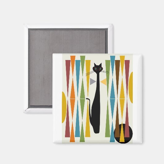 Kunstscat 2 midden-oosten magneet (Voorkant / Achterkant)