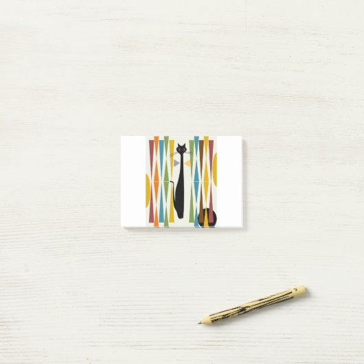 Kunstscat 2 midden-oosten post-it® notes (Op bureau)