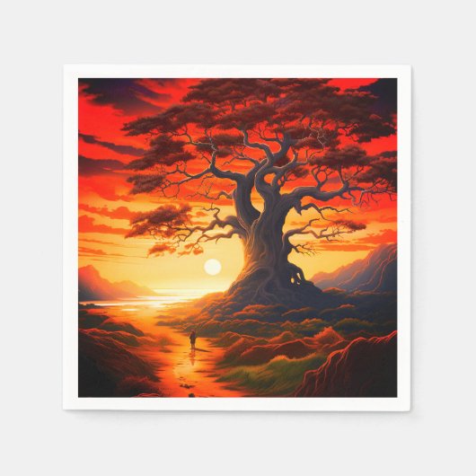 kunstscène servet (Voorkant)