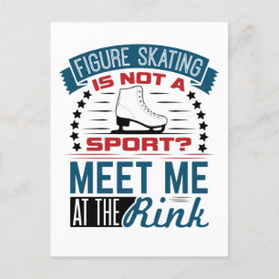 Kunstschaatsen Geen Sport Ontmoet me op de Rink Briefkaart