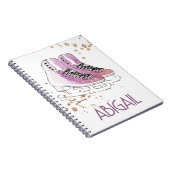 "Kunstschaatsen" gepersonaliseerd Notitieboek (Rechterzijde)