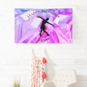 Kunstschaatsen Happy Birthday Banner (Insitu)