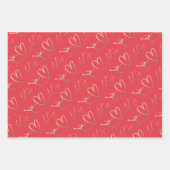 Kunstschaatsen "Ik hou van schaatsen" Inpakpapier Vel (Voorkant 3)