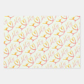 Kunstschaatsen "Ik hou van schaatsen" Inpakpapier Vel (Voorkant 2)