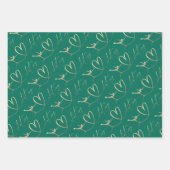 Kunstschaatsen "Ik hou van schaatsen" Inpakpapier Vel (Voorkant)