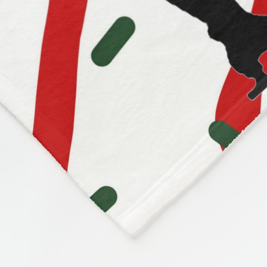 Kunstschaatsen Kerst Sprinkle Rood Wit Fleece Deken (Hoek)