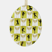 KUNSTSCHAATSEN KERSTKONINGIN KERAMISCH ORNAMENT (Rechts)