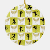 KUNSTSCHAATSEN KERSTKONINGIN KERAMISCH ORNAMENT (Voorkant)