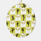 KUNSTSCHAATSEN KERSTKONINGIN KERAMISCH ORNAMENT (Links)