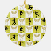 KUNSTSCHAATSEN KERSTKONINGIN KERAMISCH ORNAMENT (Achterkant)