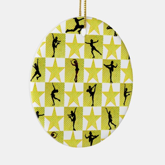 KUNSTSCHAATSEN KERSTKONINGIN KERAMISCH ORNAMENT (Rechts)