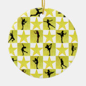 KUNSTSCHAATSEN KERSTKONINGIN KERAMISCH ORNAMENT (Voorkant)