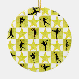 KUNSTSCHAATSEN KERSTKONINGIN KERAMISCH ORNAMENT