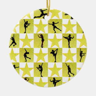 KUNSTSCHAATSEN KERSTKONINGIN KERAMISCH ORNAMENT