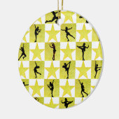 KUNSTSCHAATSEN KERSTKONINGIN KERAMISCH ORNAMENT (Links)