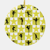 KUNSTSCHAATSEN KERSTKONINGIN KERAMISCH ORNAMENT (Achterkant)