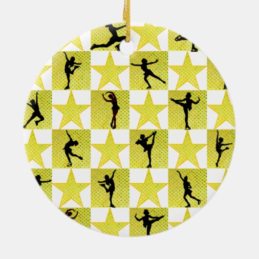 KUNSTSCHAATSEN KERSTKONINGIN KERAMISCH ORNAMENT (Achterkant)