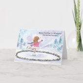 Kunstschaatsen Lerares Kersthond Schaatsen Kaart (Voorkant)