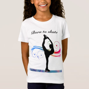 Kunstschaatsen - Meisjes geboren om Schaats T-shir T-shirt