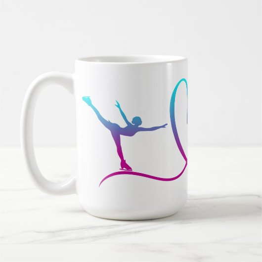 kunstschaatsen meisjes "Ik hou van schaatsen" Koffiemok (Links)