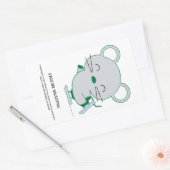 Kunstschaatsen Rechthoekige Sticker (Envelop)