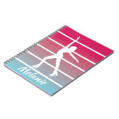 "Kunstschaatsen" schaatsen aangepaste naam Notitieboek (Linkerzijde)