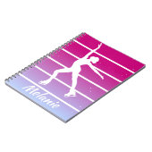 "Kunstschaatsen" schaatsen aangepaste naam Notitieboek (Linkerzijde)
