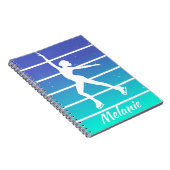 "Kunstschaatsen" schaatsen aangepaste naam Notitieboek (Rechterzijde)