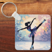 Kunstschaatsen Sleutelhanger (Voorkant)