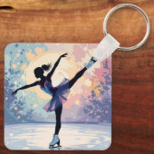 Kunstschaatsen Sleutelhanger (Achterkant)