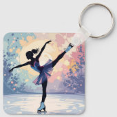 Kunstschaatsen Sleutelhanger (Achterkant)