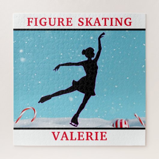 Kunstschaatsen Sneeuwvlokpuzzel Legpuzzel (Verticaal)