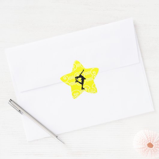 Kunstschaatsen Star Stickers (Envelop)