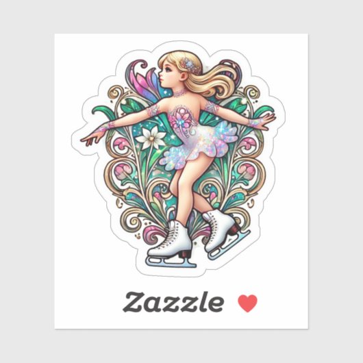 Kunstschaatsen Sticker (Vel)