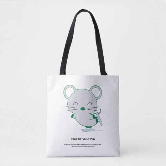 Kunstschaatsen Tote Bag (Voorkant)