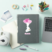 Kunstschaatsen Verjaardagsballonnen Sticker (iPad Cover)