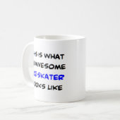 kunstschaatser, geweldig koffiemok (Voorkant links)